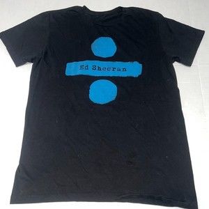 Ed Sheeran Divide Tour Concert Black T-Shirt Size Medium